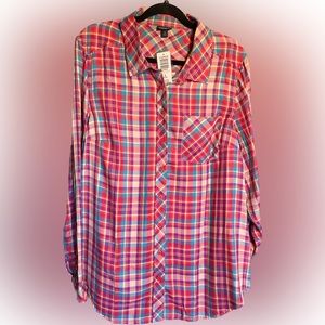 Torrid Long-sleeve Button plaid Shirt